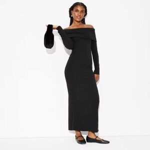 NWT - Wild Fable Off Shoulder Ribbed Dress - Size XXS